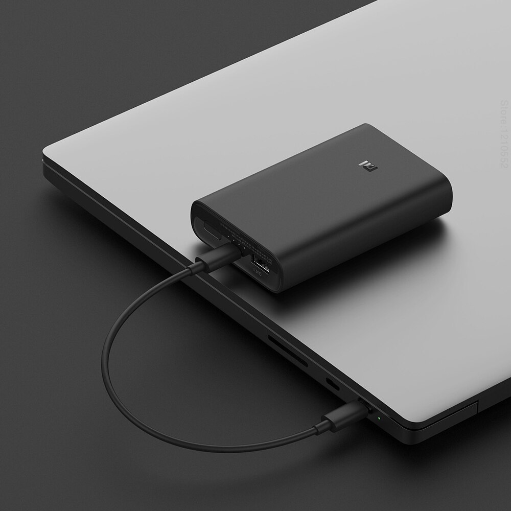 Xiaomi Redmi Power Bank Portable Charger, Black, 10000mAh, 2 Ports, USB-C and USB-A